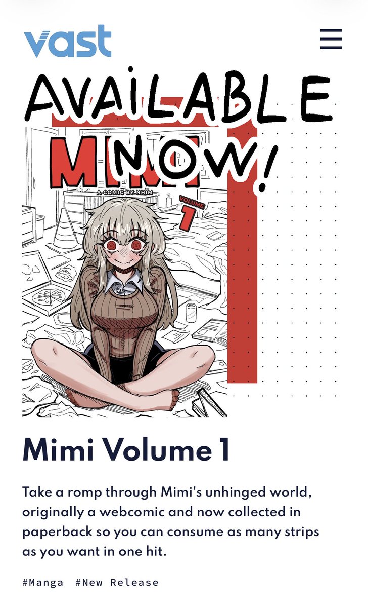 Nhim_Art's tweet photo. Volume 1 of Mimi is now available online!

There are also some extra Mimi merch (t-shit/pin/dakimakura) you can grab.

Get yours here:
https://t.co/VA4I5IH8AM https://t.co/MJlJ9qPG1x
