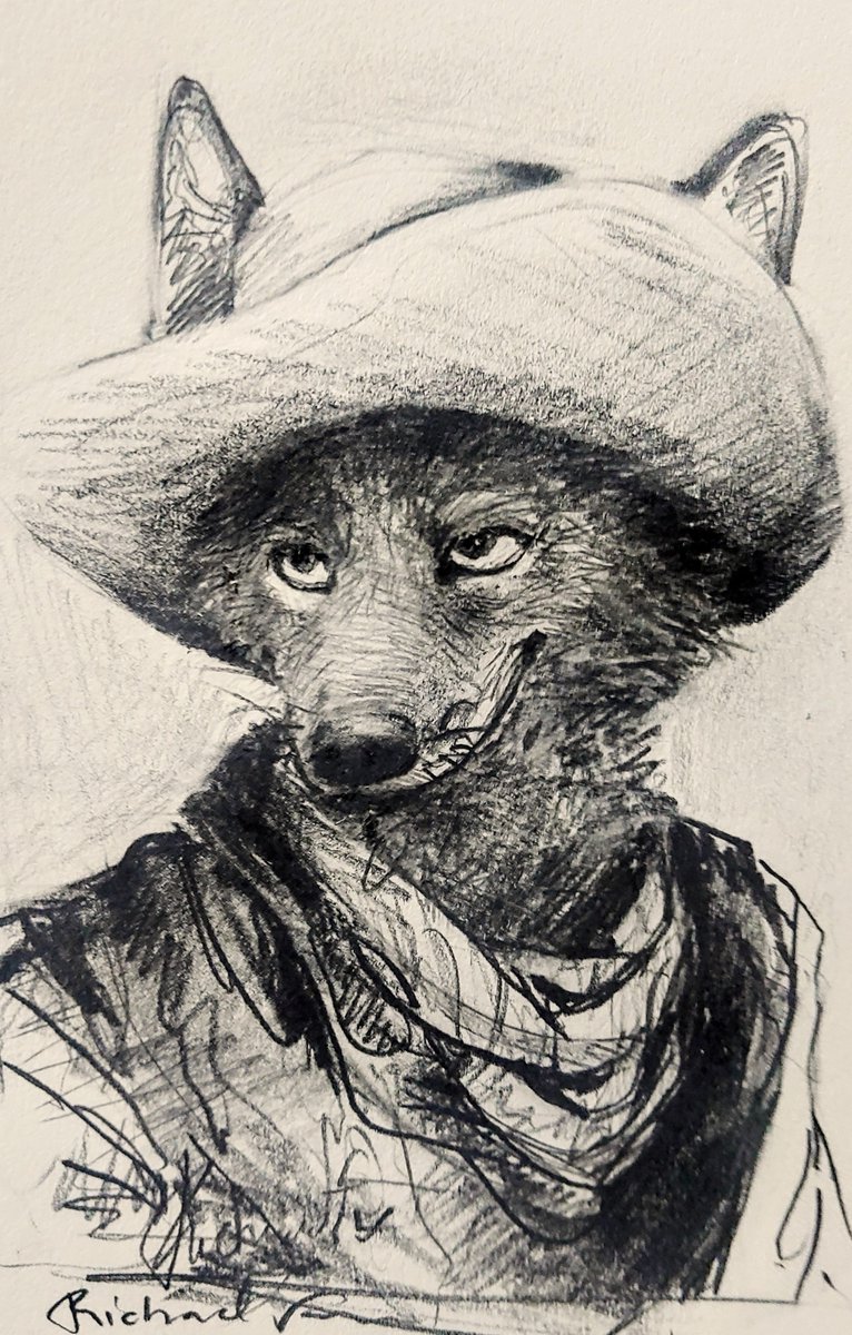 _Richard_fv's tweet photo. Quería sentir la vibra vaquera de Confuror, así que hice un coyote bien bonito.
#furry #art https://t.co/f8yXQmIrb1