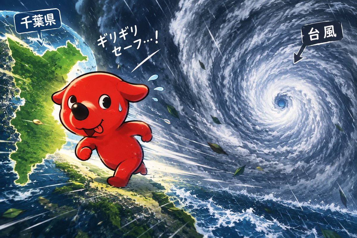 BTMN777777's tweet photo. 台風ギリギリ回避 https://t.co/KWEwZ1n9DB