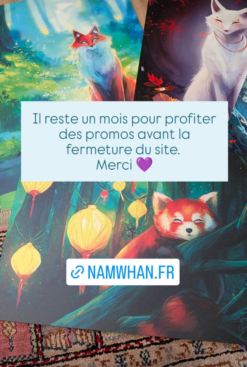 Namwhan_art's tweet photo. La boutique reste ouverte jusqu'au 26 octobre. J'ai de plus en plus de mal à dessiner alors je vais me concentrer sur ma dernière commission et Tipeee. 

Désolée de ne plus être active ici et merci à ceux qui m'aideront à tenir ce dernier mois. 💜

https://t.co/ovYjrO84Ho https://t.co/mcFXxZ1I9j