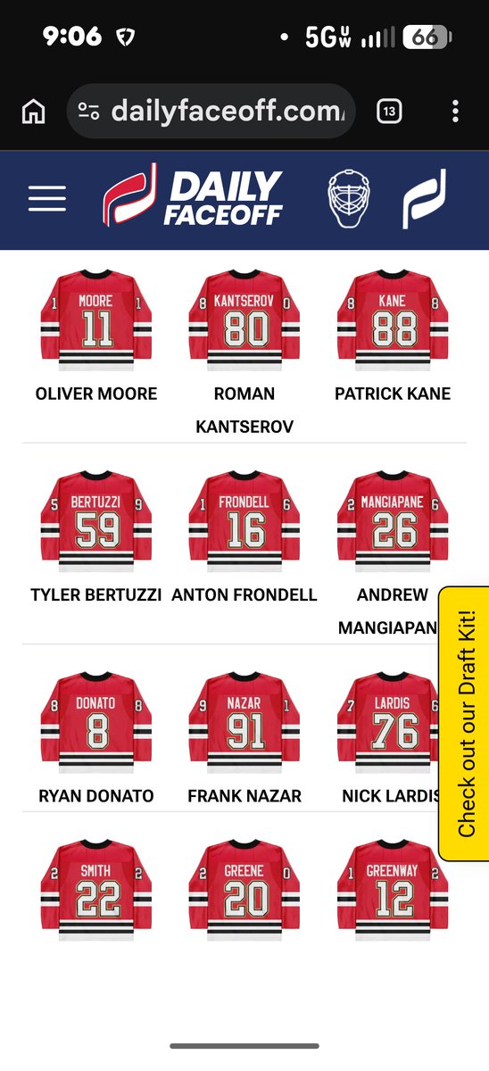 exefinity's tweet photo. @DumpThePucks This site is a joke better then half the teams in league was a 90 plus pt team last year. This is the worst lineup ever https://t.co/lTkb3XpBiW