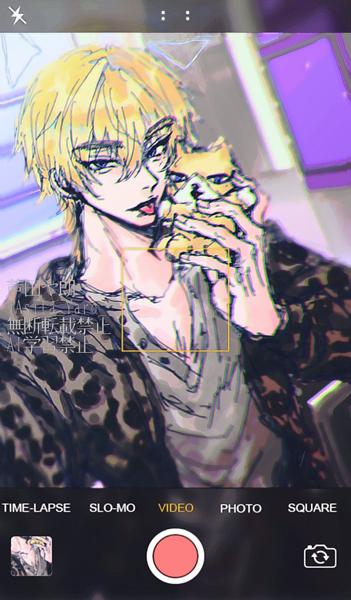 Asita_Yaro_'s tweet photo. カナメくん(20)は金髪ギャル男💛 #oc https://t.co/sTD5FXpkf9