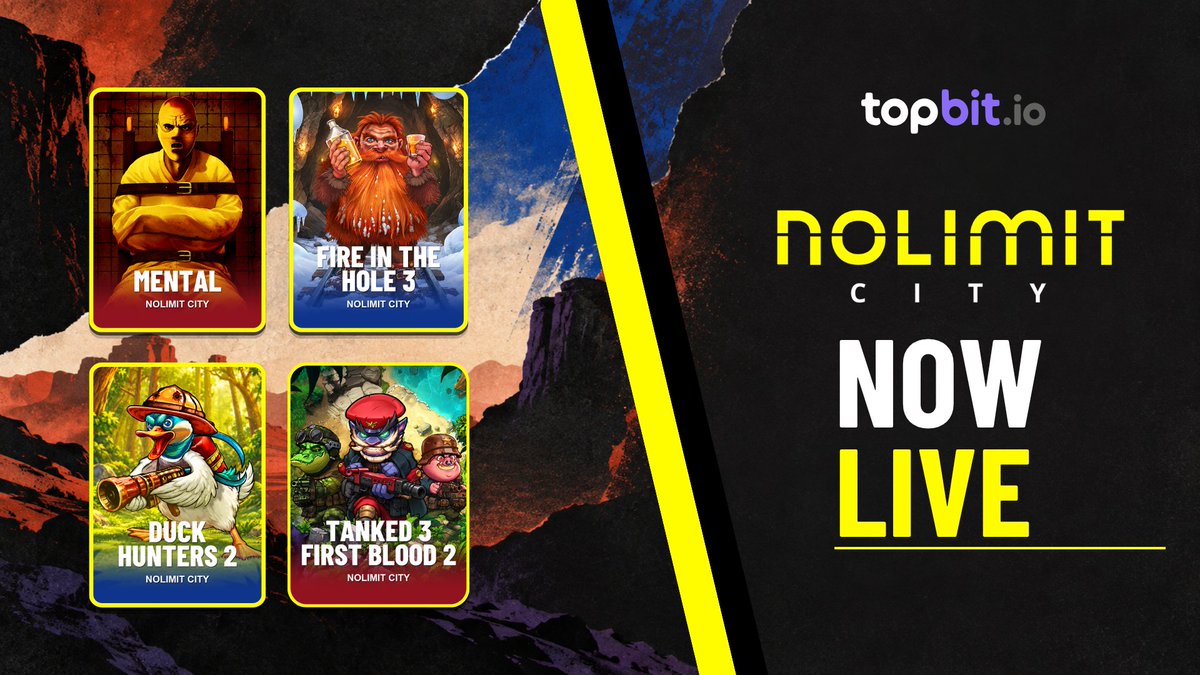 TopBit_official's tweet photo. New on TopBit: Nolimit City π₯
Play with USDC on Solana, straight from your wallet.
Play the casino. Participate in the house.
https://t.co/1JfML47q2B
#TopBit #Solana #Gamblefi #NolimitCity https://t.co/0iCQKF0YQJ