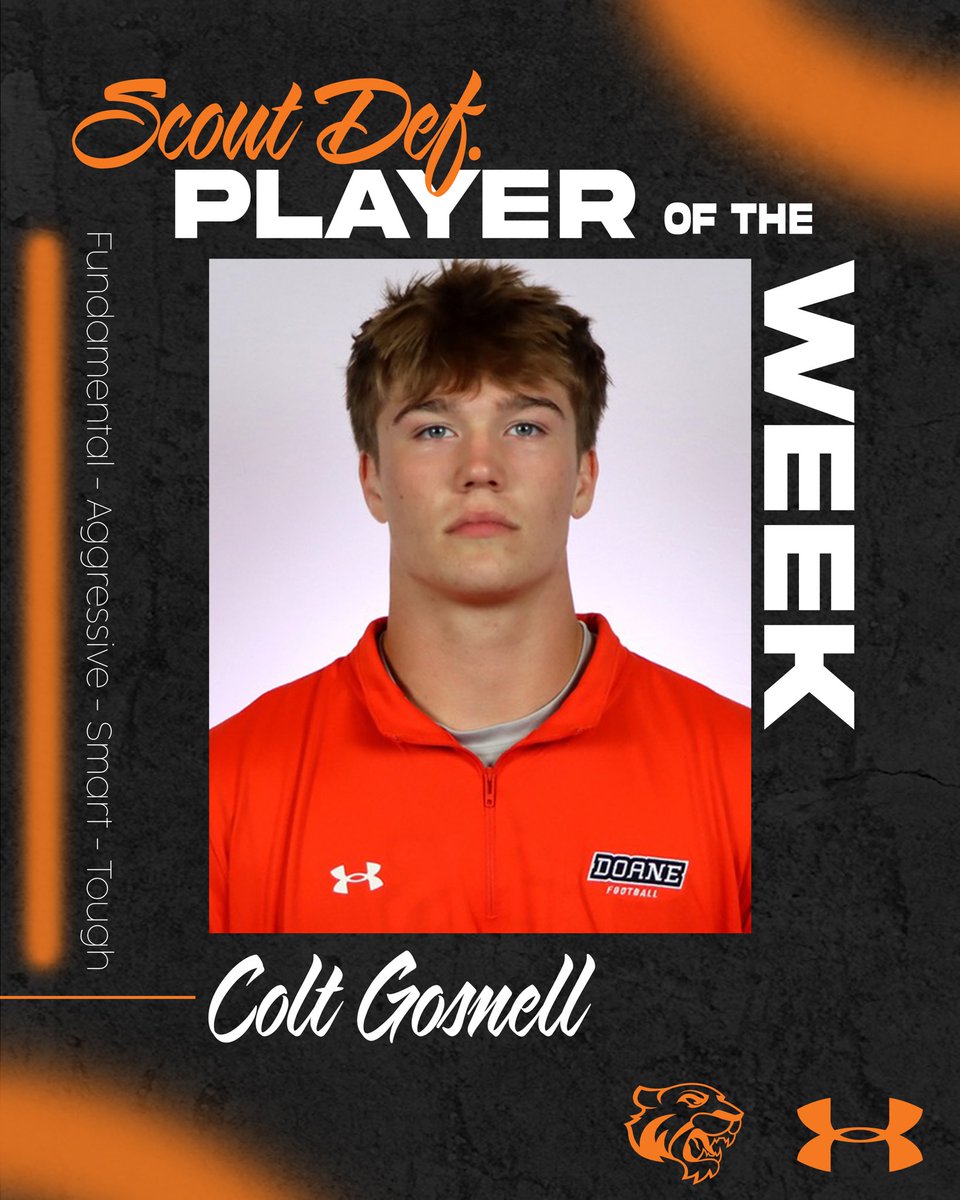 DoaneFootball's tweet photo. These players provided us with a great look preparing both sides of the ball for the Home Opener against Waldorf!
Scout Offense: Dominic Falco 
Scout Defense: Colt Gosnell https://t.co/3QFcmuFWKH