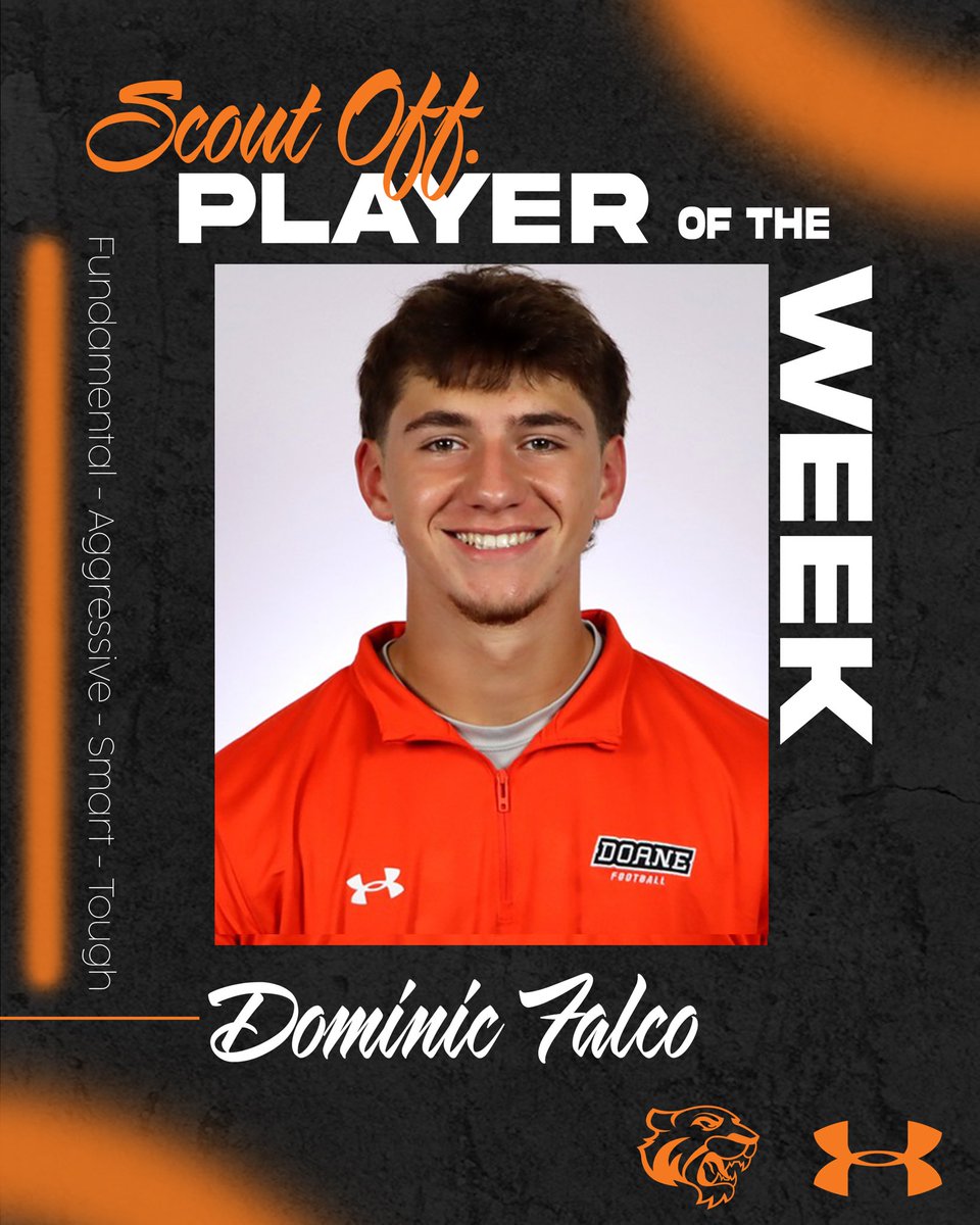 DoaneFootball's tweet photo. These players provided us with a great look preparing both sides of the ball for the Home Opener against Waldorf!
Scout Offense: Dominic Falco 
Scout Defense: Colt Gosnell https://t.co/3QFcmuFWKH