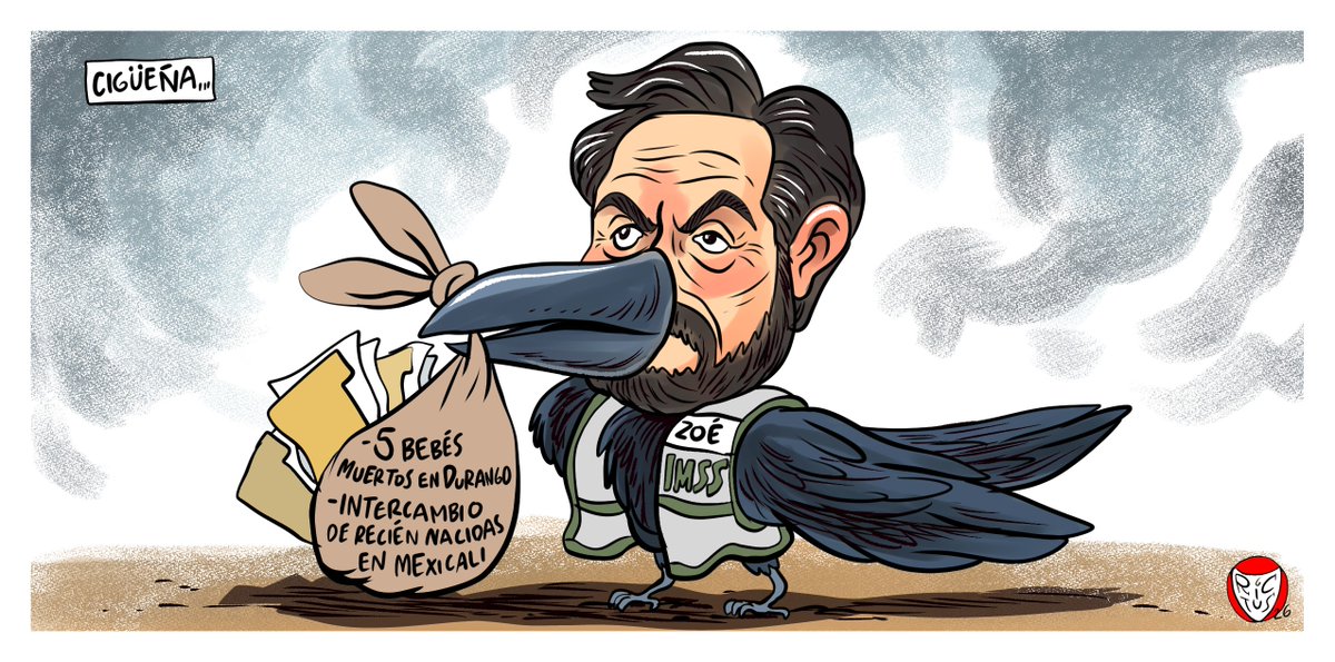 monerorictus's tweet photo. "Cigüeña". Cartón publicado en @ElFinanciero_Mx https://t.co/5Uf3njeB4a
