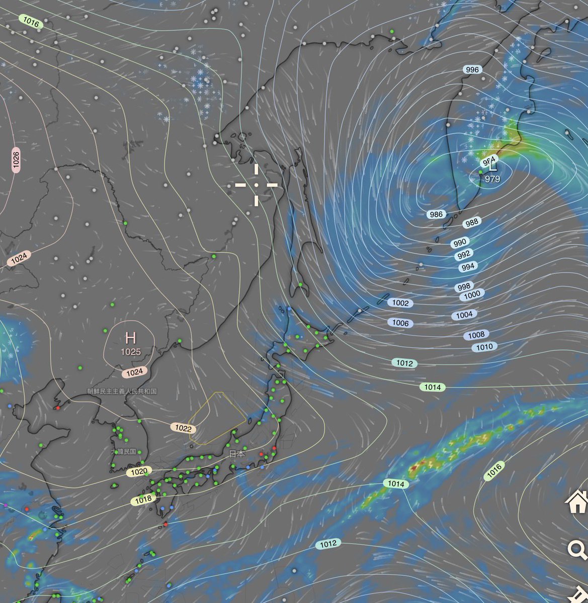 will_ekimemo's tweet photo. 土曜の朝、かなり寒そう。
日本ではないが雪マークも見え始めた

滋賀では15度未満、長野で10度未満になりそう https://t.co/HgSk346use