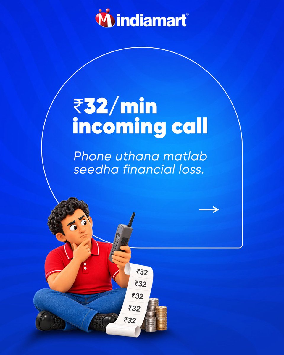 IndiaMART's tweet photo. Were these something jo aapne #DekhaHai?
Watch the IndiaMART Anthem: https://t.co/eZFlNhOMjn
#IndiaMART #KaamYahinBantaHai #AIAnthem #B2BIndia #MSMEs https://t.co/PxyiSaAXyc