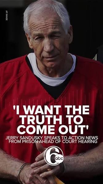 VexPith's tweet photo. More evidence has come out the past two days that proves Jerry Sandusky is innocent. The Janitor James Calhoun said he never saw Sandusky ever commit an abuse and the mother of Sabastian Paden is on record saying Jerry is innocent and prosecutors manipulated her son https://t.co/ZzGknlSECl