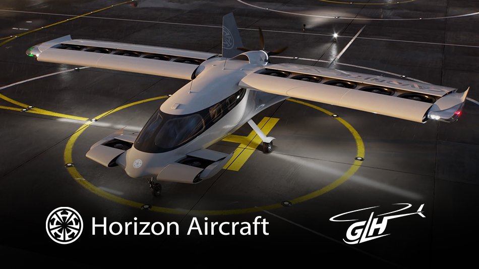 HorizonAircraft's tweet photo. We’re pleased to announce that Horizon Aircraft has signed a Letter of Intent with Great Lakes Helicopter, bringing together aircraft operations, maintenance and pilot training expertise to help build the infrastructure that future Cavorite X7 operators will need.

https://t.co/fYP3nRLLyv