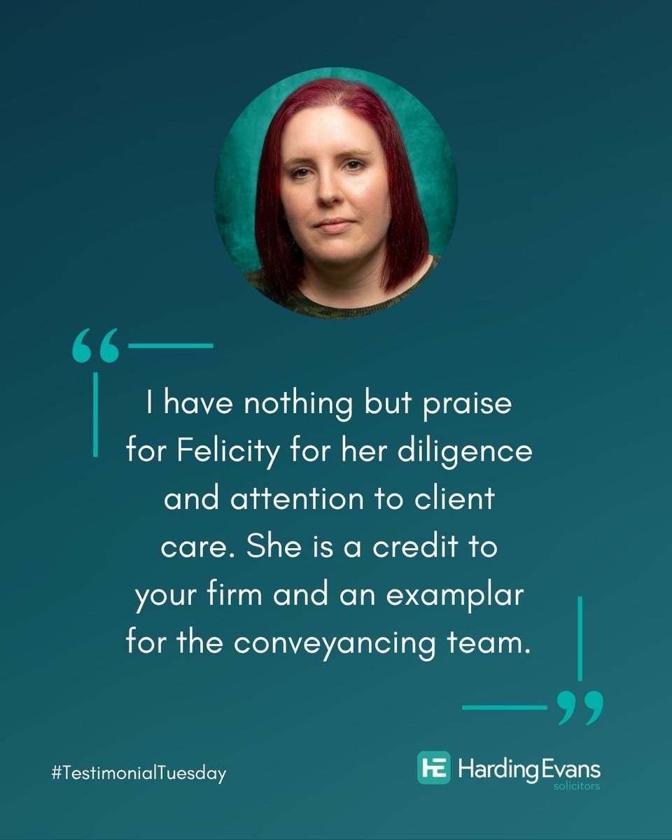 HardingEvans's tweet photo. We’re shining the spotlight on Felicity from our Conveyancing team this week! 🏡

Looking for a reliable, friendly and experienced team to guide you through your next property move?

https://t.co/3QiC6Kj0q5 https://t.co/7s3YXKqecD
