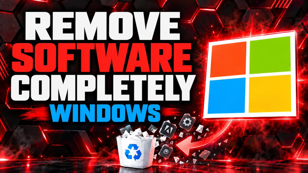 BrettInTech's tweet photo. How to Completely Remove Software in Windows
Watch Here: https://t.co/RAhufDWhnN https://t.co/ImcZwHHf2S