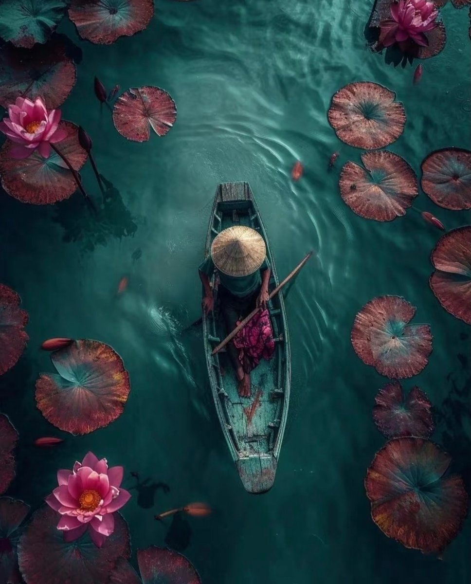 rama_dhan28's tweet photo. [The corner oars are laid down, peace fills the quiet harbor after a day's work.]， https://t.co/A2eJjuuu1V