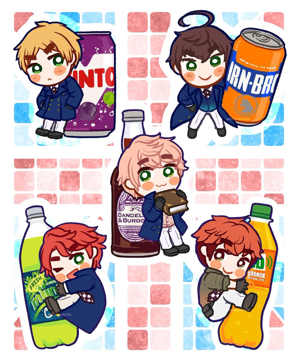 tejennnn's tweet photo. UK Bros + Ireland with their soft drinks I'm curious to try 🇬🇧🇮🇪🥤🫧

#hetalia https://t.co/RU9nIhb1yA