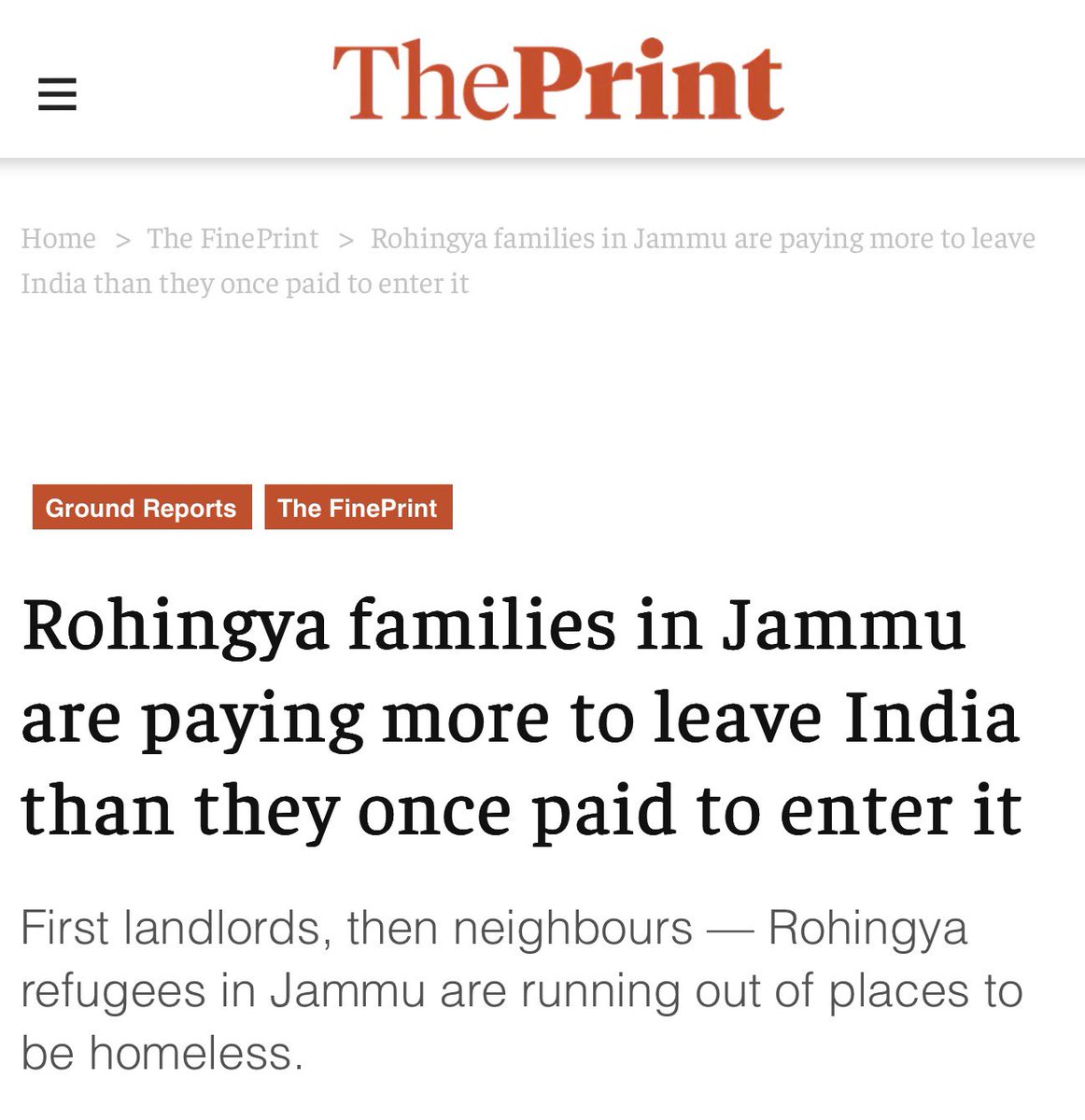 NikhilChandwani's tweet photo. Illegal Rohingyas are now paying more just to leave India. The government’s enforcement drive is clearly being felt on the ground.

Evictions, verification and deportation action are sending an unmistakable message: illegal entry does not mean permanent settlement. https://t.co/4bY7P0WLAr