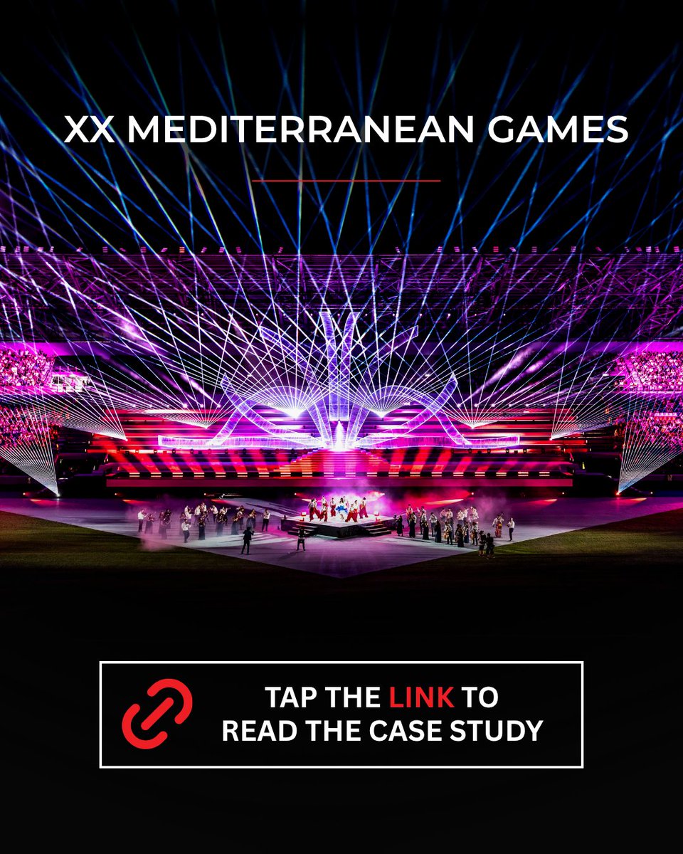 PangolinSystems's tweet photo. From programming and projection zones to timecode, live control &amp; custom redundancy. ⚡

Pangolin BEYOND was at the center of LSR Labs’ laser production for the XX Mediterranean Games Taranto 2026.

🔥 Read the full case study: https://t.co/L0KQgact6s https://t.co/c3Ll3h7TyC