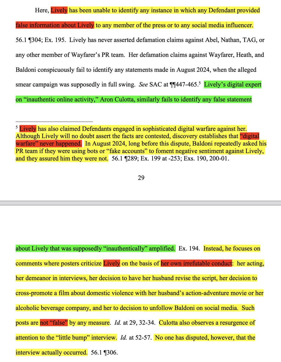 schatow's tweet photo. So @garymbaum calls himself an “accountability reporter.” That’s rich. LOLOLOLOL.

He loves talking about court filings… but apparently only the cherry-picked ones supplied by his favourite PR publicist, #StephanieJones & #Jonesworks.

Because where is the accountability when it comes to the allegations surrounding #Jonesworks (https://t.co/r7QfAqBOL6)?

Former employees have made allegations involving a toxic and abusive workplace, including claims of racism and discrimination, sudden or allegedly baseless firings “for no reason” and without warning, and alleged post-employment retaliation—including legal letters, accusations against former employees, and attempts to interfere with their subsequent employment.

There have also been allegations concerning invasive privacy practices, including claims that an employee’s email was accessed and that assistance was sought to obtain phone or text records. Other allegations have described mental-health strain, health scares, demotions, nonpayment or lack of pay, and broader dysfunction involving clients and industry relationships—including claims that certain people were blocked on social media and that relationships between clients and teams became hostile.

But apparently that isn’t worth the “accountability reporter” treatment.

Instead, according to @garymbaum, #JedWallace is EVERYWHERE.

Like one of my favourite Bond characters, Mr. White—played by Jesper Christensen—once said to James Bond: “Everywhere.”

Except here’s the problem:

The ONLY PERSON WHO ACTUALLY served #JedWallace was #BlakeLively.

And under oath, #Lively testified that she could not identify a specific article, post, or video authored by #JedWallace about her, nor could she identify a specific article connected to the alleged smear campaign.

What #BlakeLively actually said:
“Currently, I don’t read news about me or go on social media about me, so personally I don’t have knowledge, no.”

“A specific article or no, I don’t know a specific—I don’t know a specific article.”

“I can’t cite a specific article. … But to be able to name one specific article, if that’s what you’re asking, no.”

“With his name on it? No. … I’m not aware of anything that has Mr. Wallace’s name on it, no.”

“Not an article, no. It felt—no, not one article.”

And yet #EsraHudson and #MichaelGottlieb spent months advancing allegations involving an alleged coordinated smear campaign.

So where was the evidence?

There was no finding of liability against #Wallace, no admission of wrongdoing, no proven conspiracy, and no explosive courtroom revelation establishing that Wallace authored the alleged smear content.

Even #Lively’s own expert on “inauthentic online activity,” Aron Culotta, reportedly struggled to identify the supposedly false statements being amplified. Much of the online criticism he discussed instead concerned matters that were already public and widely debated: #Lively’s performances and public persona, awkward interview moments, her and #RyanReynolds’ involvement in script revisions, the decision to cross-promote a film about domestic violence alongside #Reynolds’ action-adventure projects and alcohol brand, her social-media activity during the Baldoni dispute, and renewed criticism of the couple’s #plantation wedding.

And then there is the part that seems to get strangely little attention:

What actually happened to #JedWallace?

His motion to dismiss #BlakeLively’s Second Amended Complaint was granted by a federal judge in the SDNY.

So if @garymbaum wants to talk about court filings, by all means—let’s talk about all the relevant filings, not just the ones that fit a preferred narrative. FFS!!

#LivelyvsBaldoni #JonesvsAbel