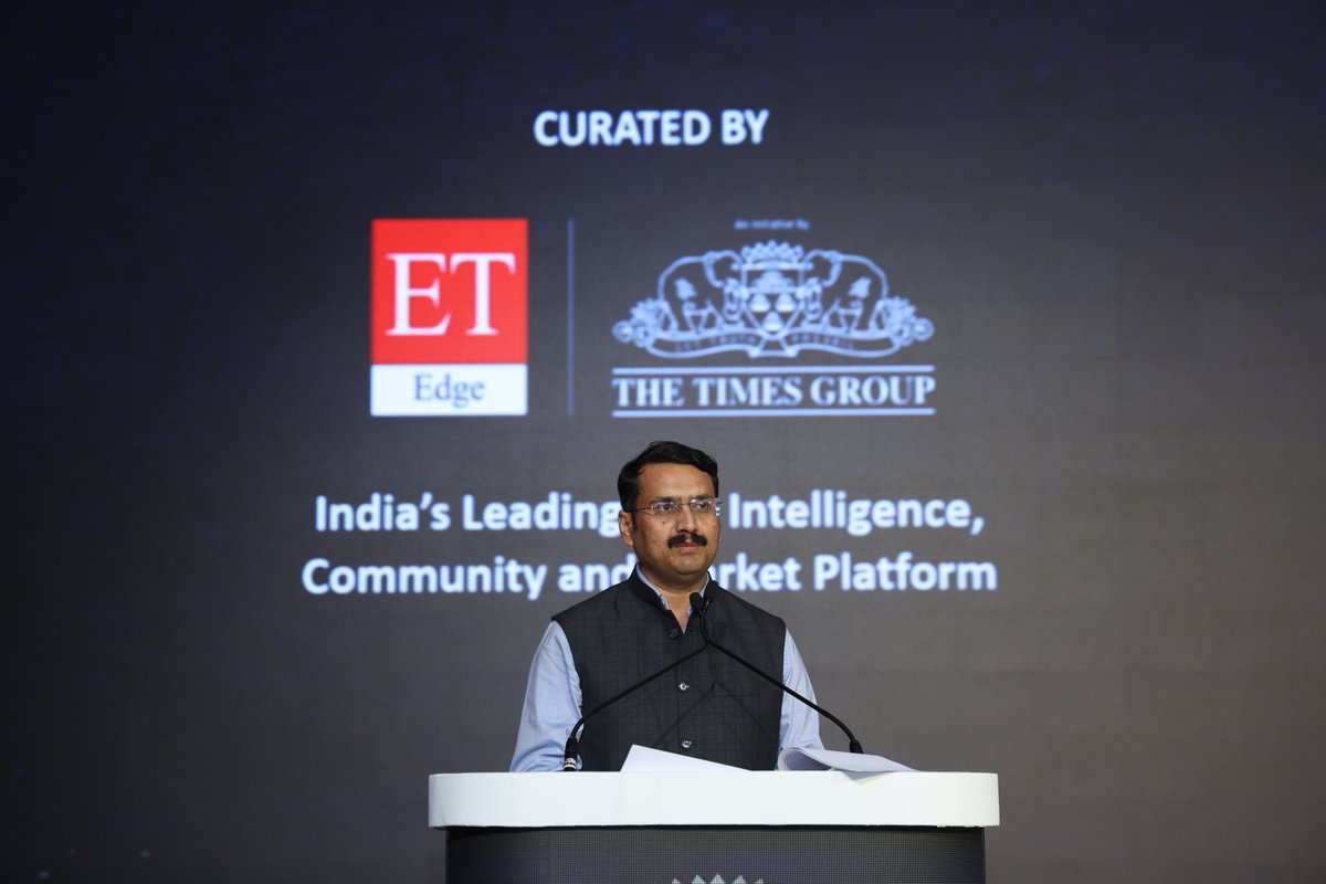 MSInSociety's tweet photo. Dr. Shrikant Patil, CEO, Maharashtra State Innovation Society(MSInS), addressed the ET Edge - The Times Group Best Seller Consumer Brands 2026, sharing his perspective on how deeper consumer understanding can drive relevant and practical innovation.

He spoke about the importance of engaging with consumers, understanding their evolving needs and translating those insights into solutions that work in real-world settings. Highlighting the potential across Tier 2 and Tier 3 cities and rural Maharashtra, he stressed the need to identify and nurture grassroots ingenuity and support promising ideas in moving from concept to implementation.
