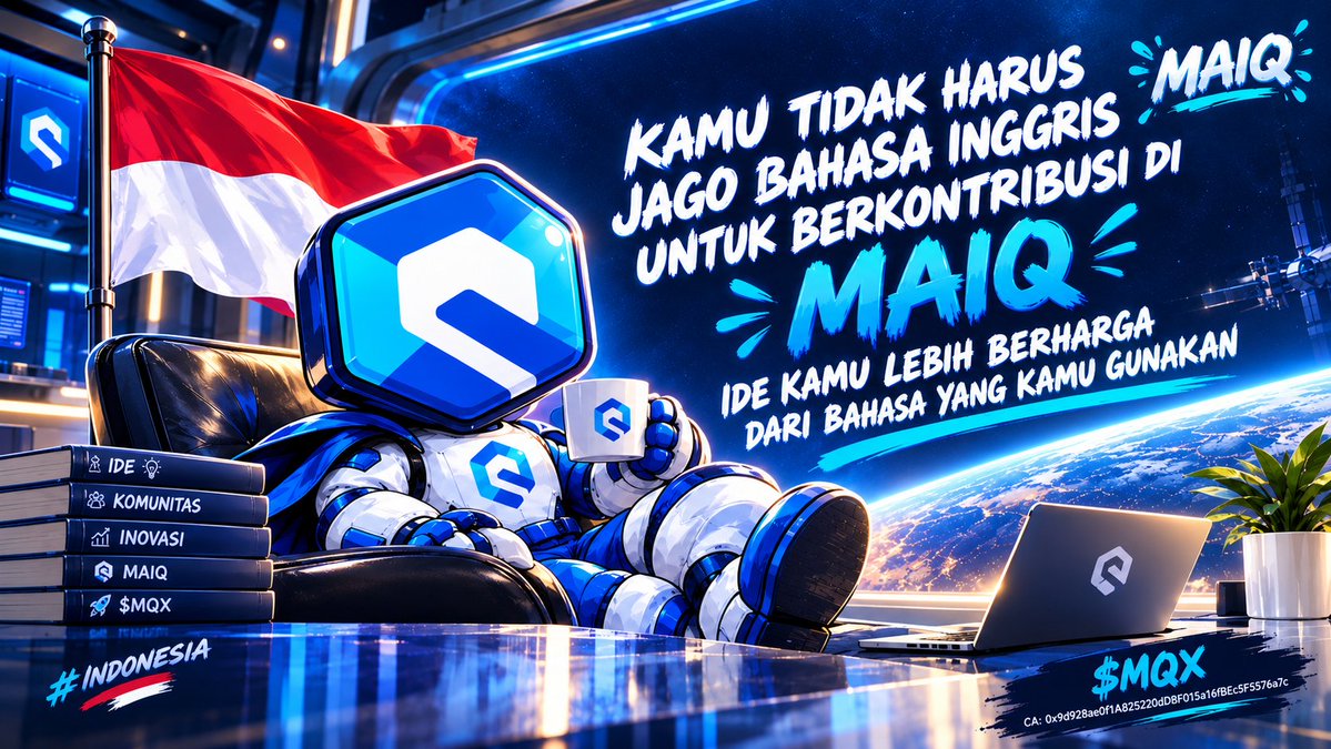 CanStreetStyle's tweet photo. Kamu nggak harus jago bahasa Inggris untuk berkontribusi di MAIQ.

MAIQ sudah jelas: buat konten dengan bebas menggunakan bahasa native kamu.

Dan jujur, itu penting.

Kalau kontribusi dinilai dari bahasa yang digunakan, komunitas akan tetap kecil.

Tapi ketika yang dilihat adalah ide, konsistensi, dan kontribusi nyata, lebih banyak orang punya kesempatan untuk ikut membangun narasi bersama.

Jadi, pengingat hari ini sederhana:

Nggak perlu memaksakan bahasa.
Fokus pada pesannya.
Terus berkontribusi.

Bahasa yang kamu gunakan tidak menentukan seberapa bernilai idemu.

$MQX 💙

CA:
0x9d928ae0f1A825220dD8F015a16fBEc5F5576a7c 

#MAIQ #INDONESIA
