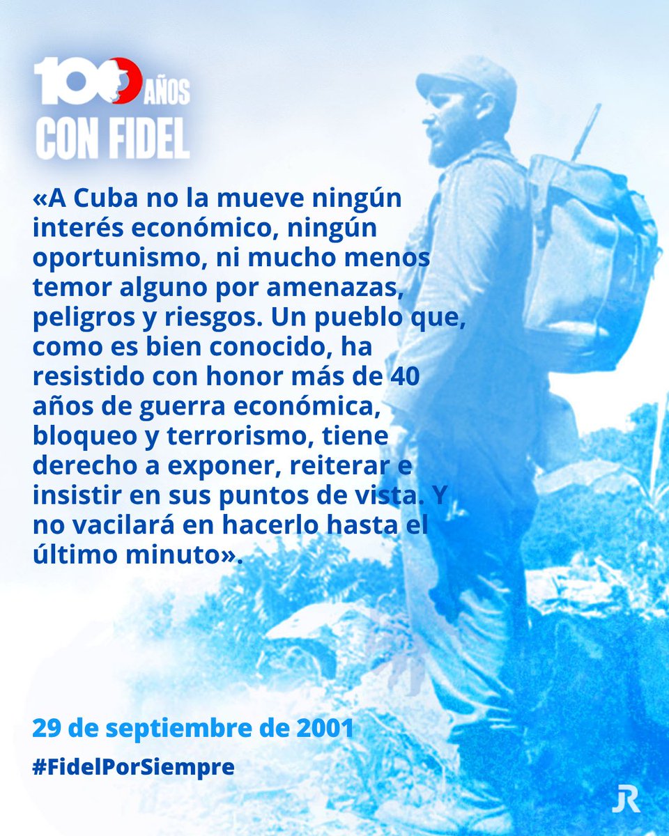 JuventudRebelde's tweet photo. Buenos días desde #Cuba🇨🇺 hoy 29 de septiembre de 2026
📌Con #FidelPorSiempre en la memoria y en el ❤️ de #Cuba🇨🇺 
#100AñosConFidel https://t.co/szgvi7NaK2
