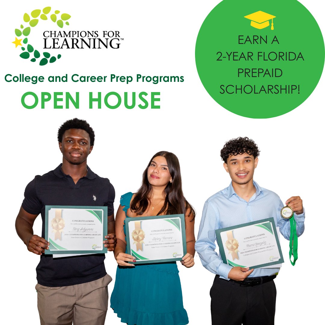 Champs4Learning's tweet photo. Our next Open House event is this Thursday! Learn more about Champions For Learning’s College and Career Prep Programs, get your questions answered and receive personalized assistance with the application process. 

Space is limited, click here to RSVP: https://t.co/rQEdmk1cDr https://t.co/3cTxhGiPek