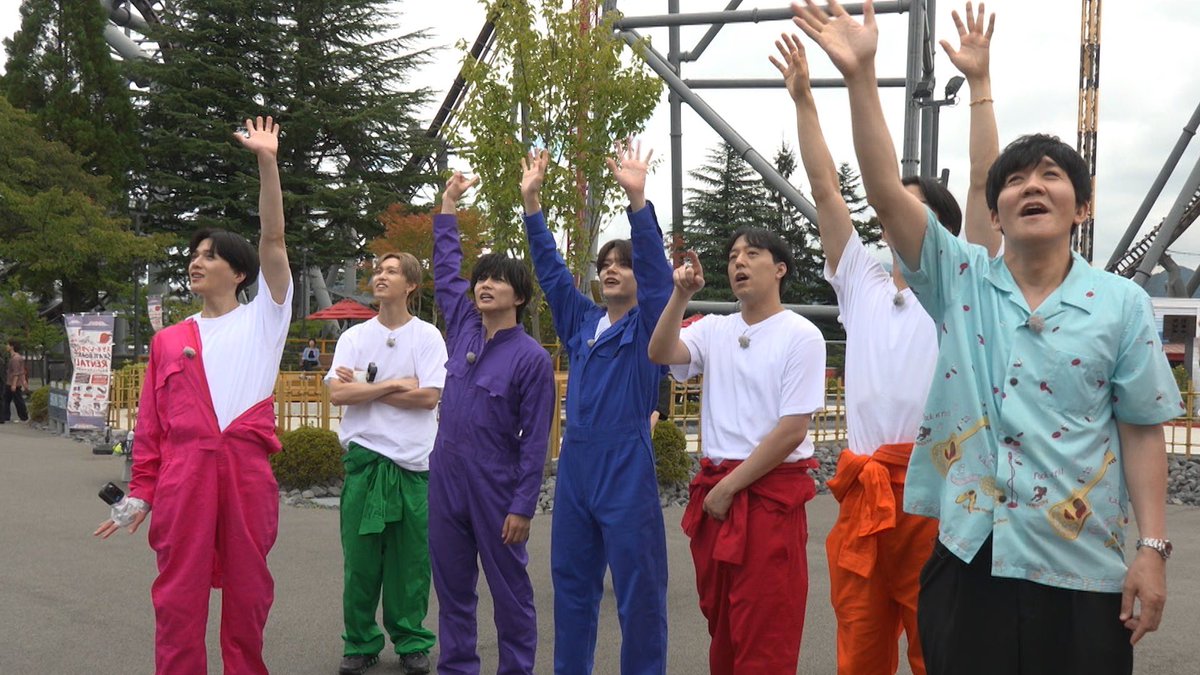 fantastics_fext's tweet photo. ⋱本日25:02〜放送📺⋰
 #FANTASTICS テレビ朝日初冠番組 
ファンタスティックPARK 🎪  

番組開始1周年記念！メンバー全員で初ロケ🎉
富士急ハイランドのアトラクションで、
体を張ったミッションに挑戦！🔥 

ぜひご覧ください！  
前回の見逃し配信はこちら✅ 
📱https://t.co/SbAmnxgqvH

@fanta_park_ex5
#ファンタスティックPARK #ファンパ