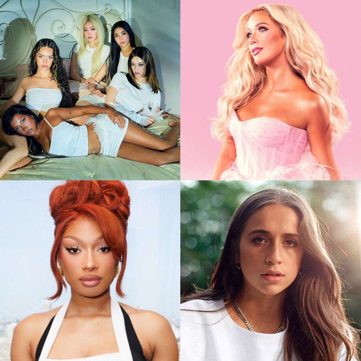 updatecharts's tweet photo. KATSEYE, Megan Moroney, Megan Thee Stallion e Tate McRae foram confirmadas no “Victoria's Secret Fashion Show 2026”. https://t.co/EMMquU514h