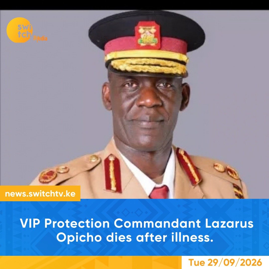 switchtvkenya's tweet photo. VIP Protection Commandant Lazarus Opicho dies after an illness. Opicho, who headed the Security of Government Buildings and VIP Protection Unit, died on Monday night at Aga Khan University Hospital in Nairobi.
#LazarusOpicho #KenyaPolice #VIPProtection #NationalPoliceService https://t.co/p8UJyW5u8l