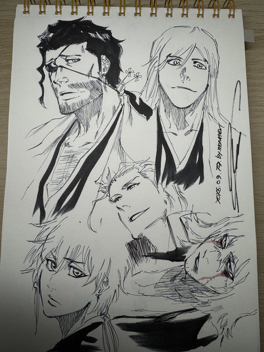 Monster_Art_'s tweet photo. BLEACH fan art with.Penmax pen https://t.co/OJzCpFPa41