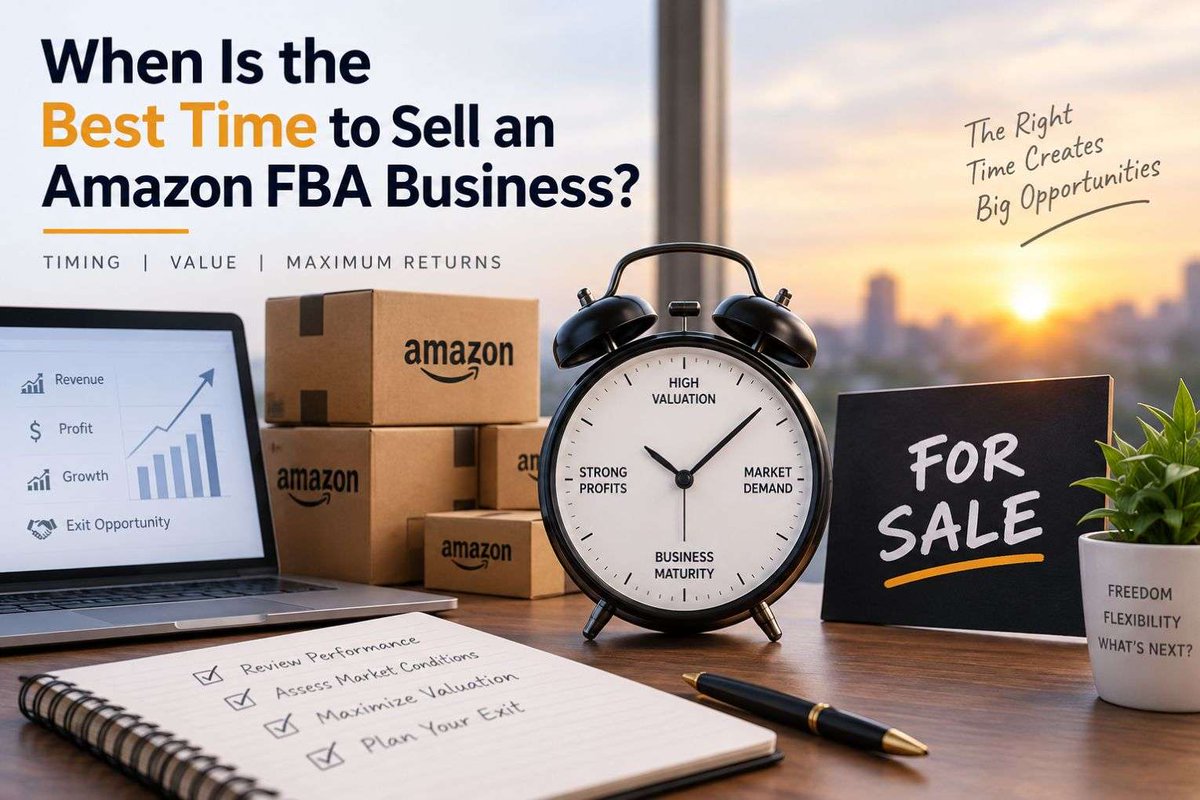 AcquisitionDir's tweet photo. When is the best time to sell your Amazon FBA business?

Timing can have a major impact on your valuation. TTM earnings, growth trends, margins and seasonality all matter.

See what buyers are looking for before you go to market:

https://t.co/J82fe8aUKu

#AmazonFBA #Ecommerce https://t.co/LXSz5jcUZe