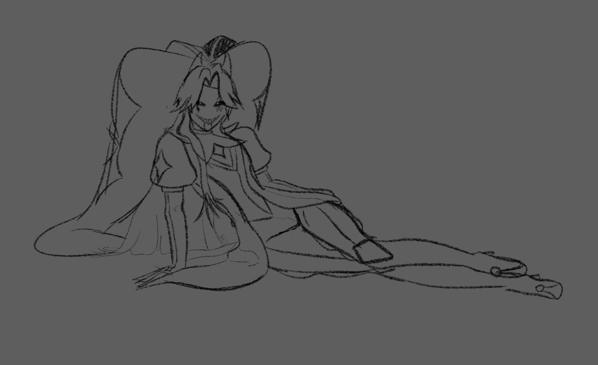 ValourDraws's tweet photo. Wip of the birthday diva 

#tfc #thefreakcircus #jestertfc https://t.co/2nJ2RDmnIR