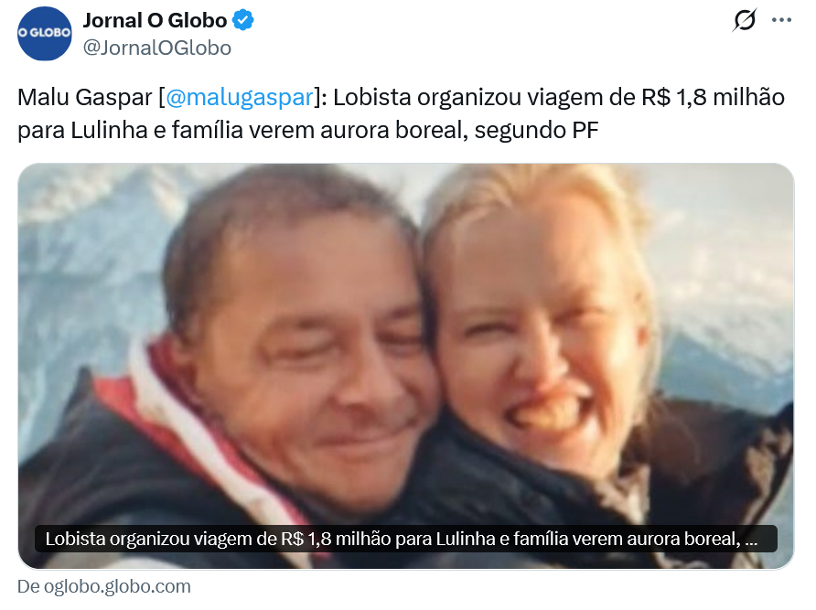 silvionavarro's tweet photo. Lulinha leva vida de milionário na Europa. E os aposentados roubados, como andam? https://t.co/JuP1qn6meX