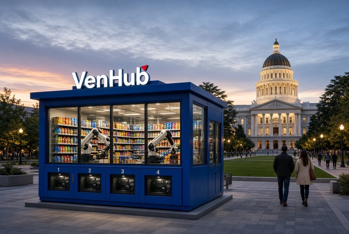 adamluftig's tweet photo. VenHub Global is the future of convenience stores. It's only a matter of time until Sacramento, California and every other major city looks like this. Can't wait to see what comes next @VenHub #VenHub #VHUB #AI $VHUB https://t.co/FtTTovQ6YL