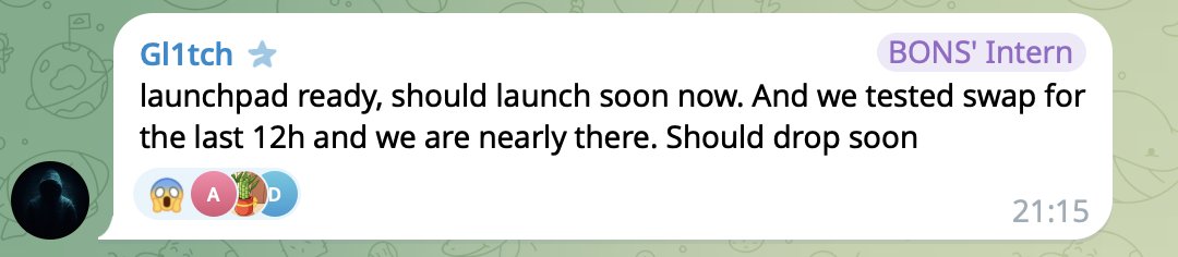 0b5er's tweet photo. It looks like the launchpad of @BONSonBTC is going to come out in any minutes.

@BONSonBTC 平台的发射台已经连续测试12个小时了，已经无限接近释放了。保持关注！！！

市场：https://t.co/XfHpPGmQ8j https://t.co/g0m0pRpY1a