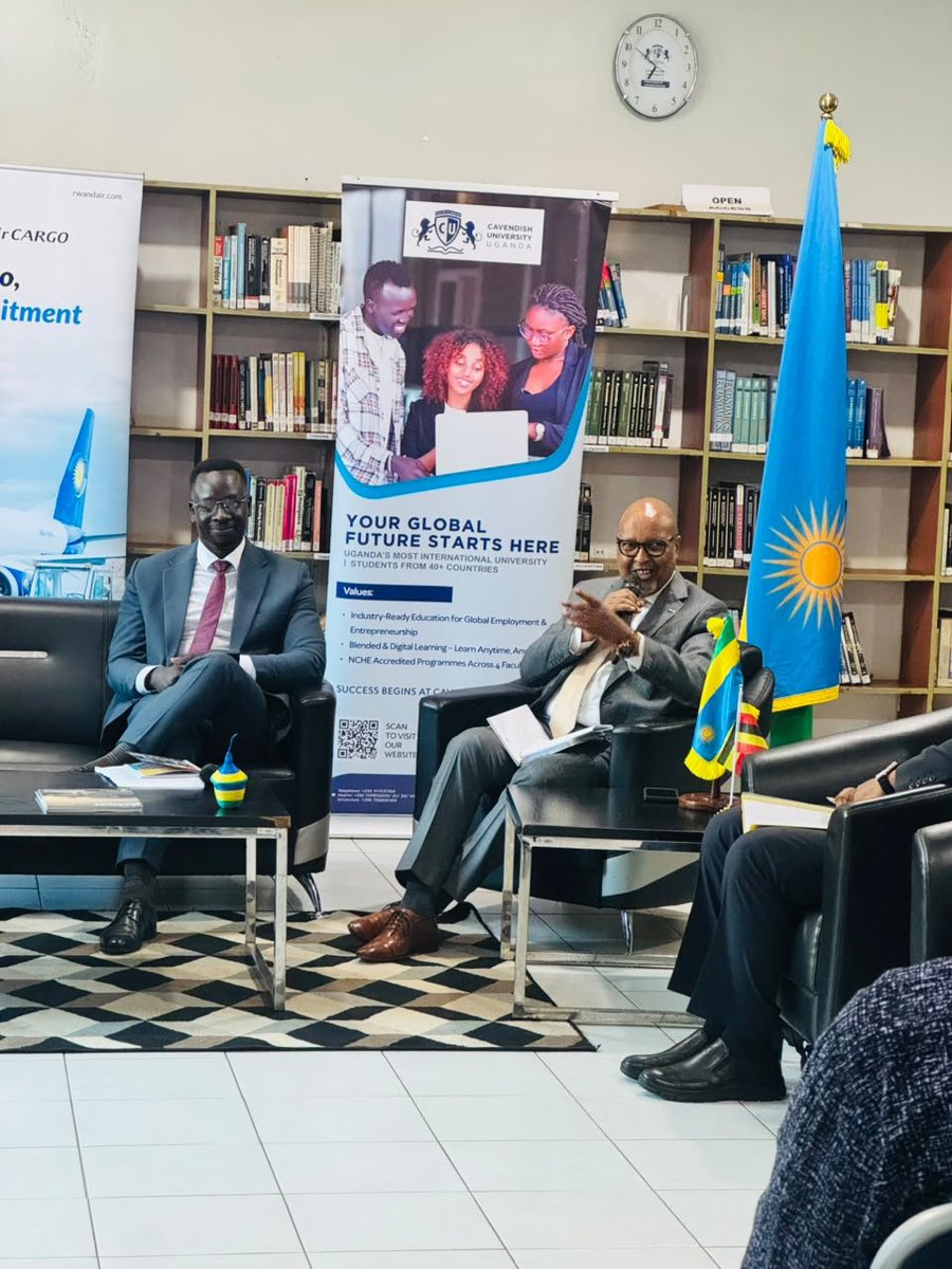 diplomatical05's tweet photo. It's a full house at @CavendishUg as Inside Diplomacy hosts Rwanda High Commissioner to Uganda to understand Rwanda's journey post 1994.

A very informative and engaging session with @jrutabana @RwandainUganda @FlyRwandAir https://t.co/BVpMx6YqvR