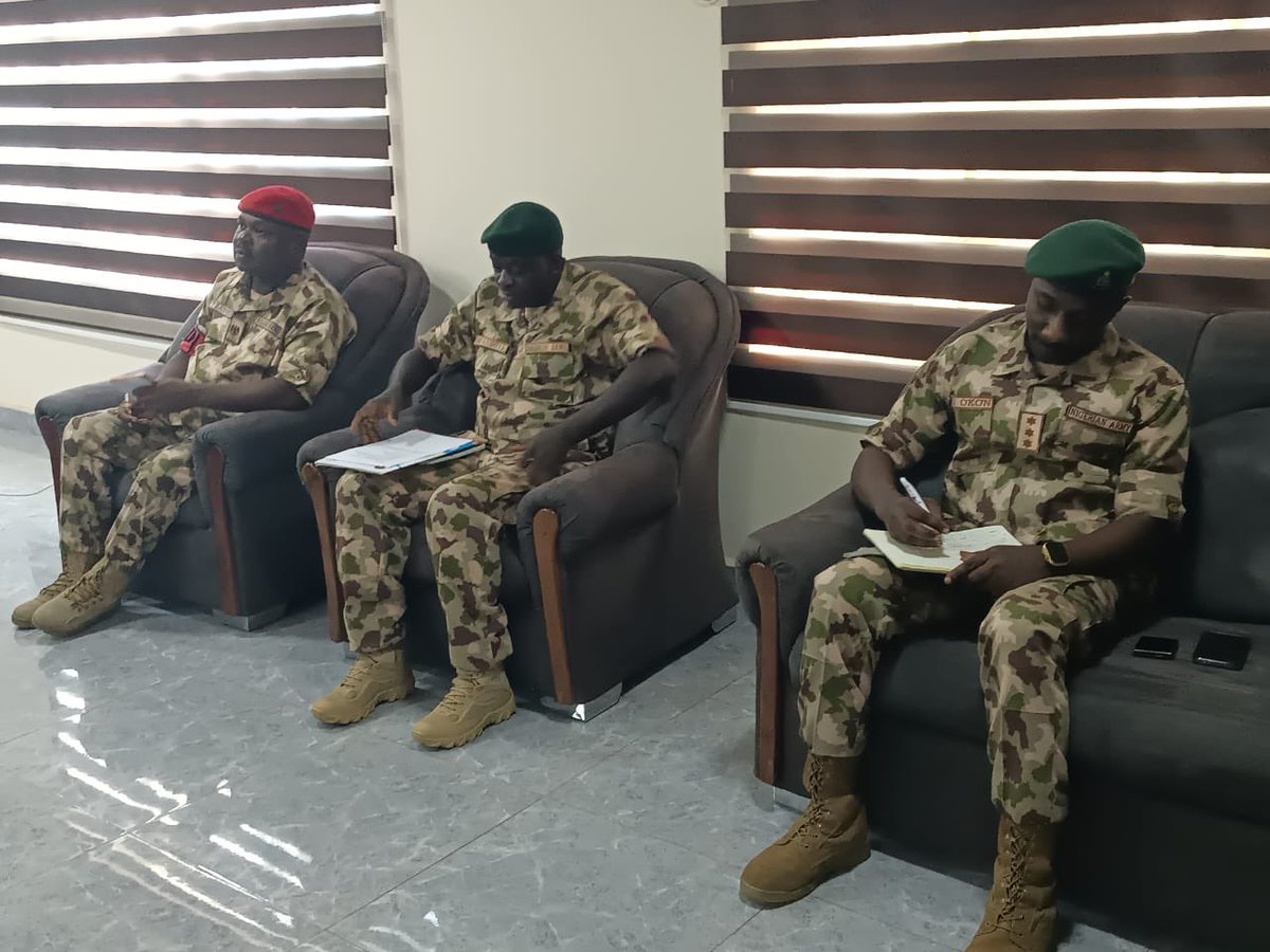 icpcnigeria's tweet photo. Terrorism needs financing. Disrupting that financing matters.
The Nigerian Army’s 23 Armoured Brigade and ICPC are strengthening collaboration on intelligence sharing and illicit financial flows that could sustain terrorism and criminal activities.
Block the channels. https://t.co/5xr4j6W7D5