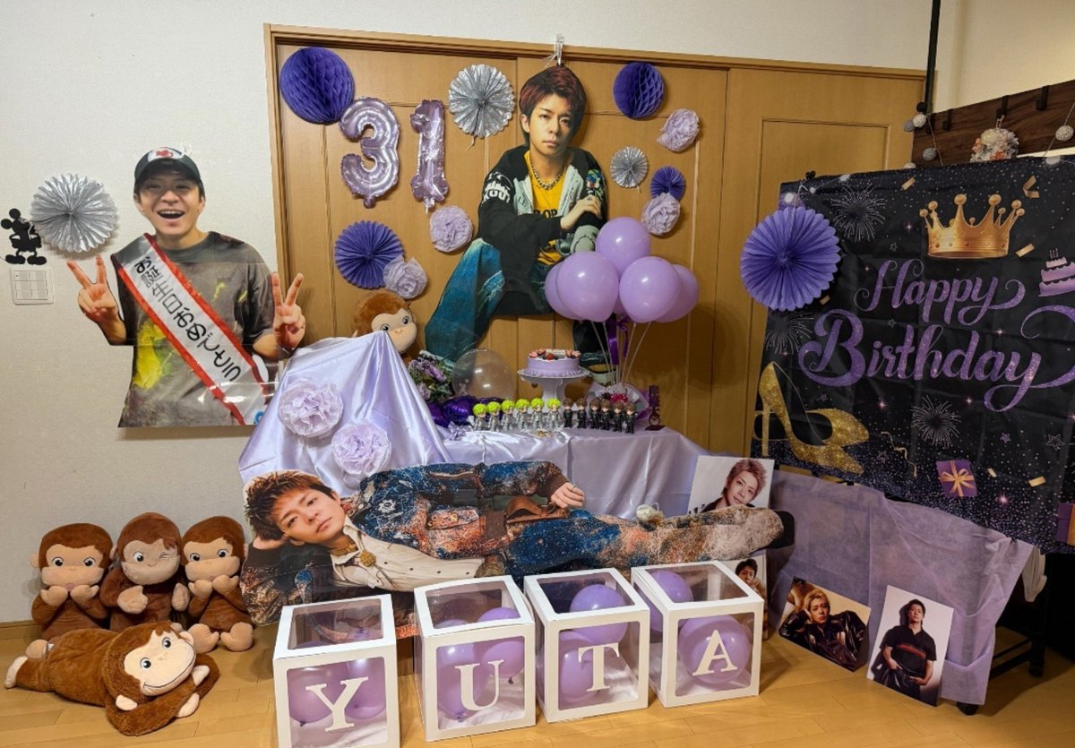 iRy371fLhtWck00's tweet photo. 💜✨HAPPY BIRTHDAY
                      to 岸くん✨💜

みんなとお祝い出来て、
ハピネスな１日になりました😊🤟

#KC_HBDay
#岸優太誕生祭2026 
#YutaKishi https://t.co/1TRI7pn0hz