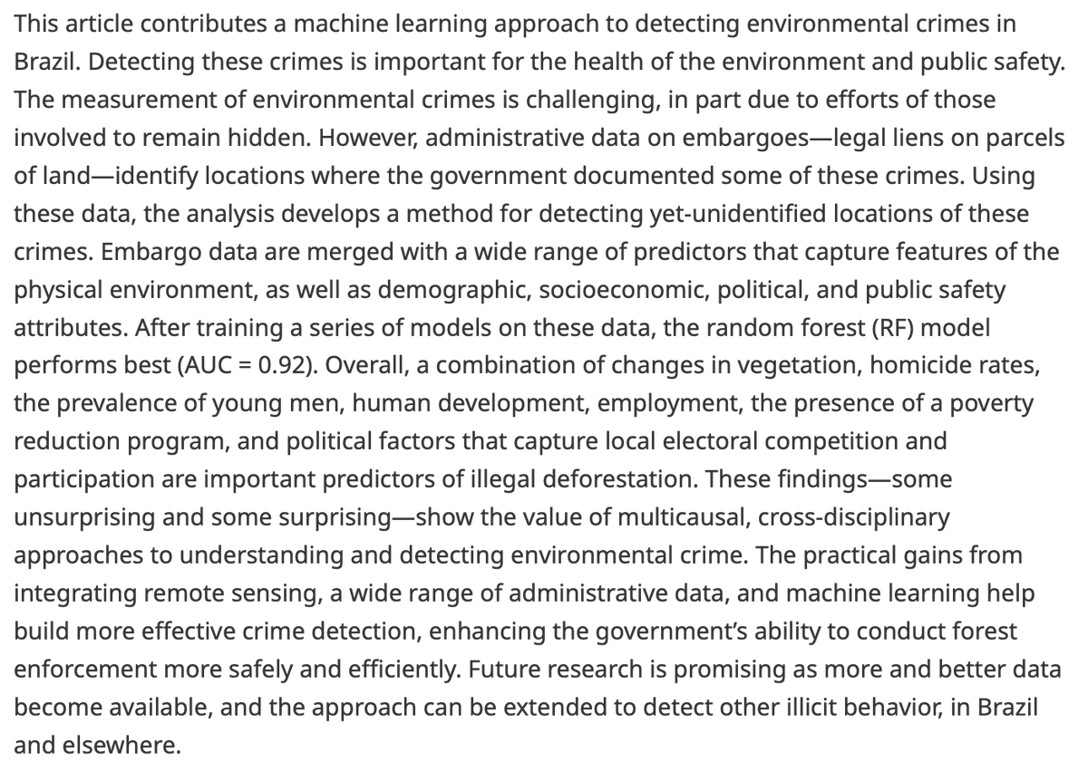 EnvDataScience's tweet photo. New article!

A machine learning approach to detecting environmental crimes in Brazil

👉https://t.co/EvltO8xNSB

By Matthew C. Ingram

#machinelearning #Brazil #crime #environment https://t.co/jl3nQFg9BL