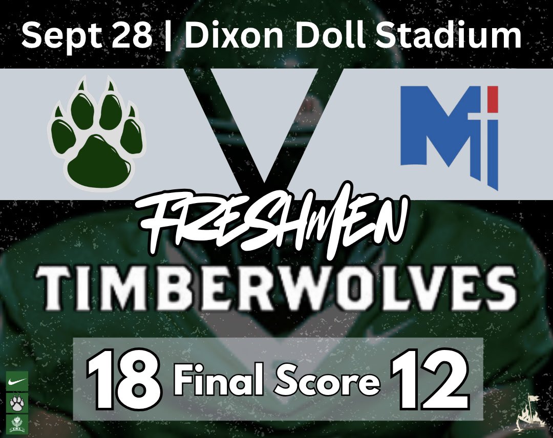 bvsw_wolfpack's tweet photo. Freshmen Timberwolves battle to the final whistle and secure the tough road win at Dixon Doll Stadium! https://t.co/i4nVRSRAJy