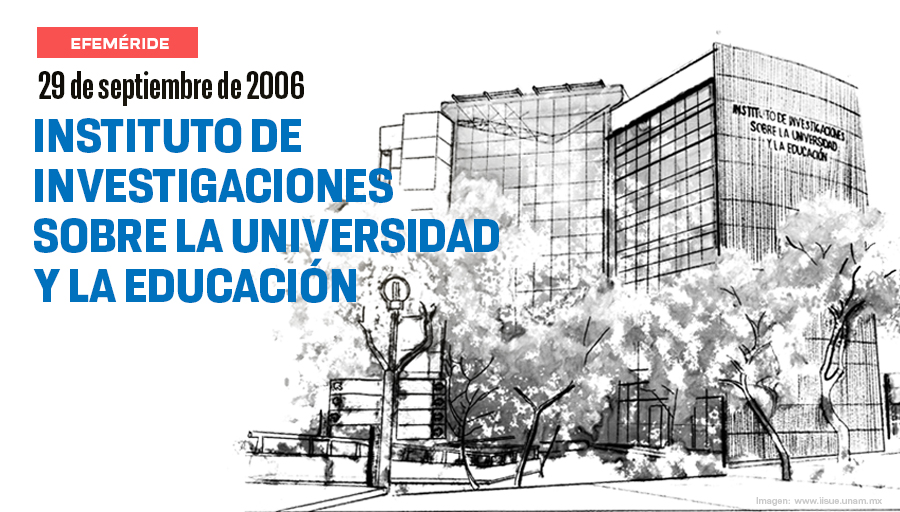 UNAM_MX's tweet photo. #UnDíaComoHoy de 2006, el Centro de Estudios sobre la Universidad se transformó a Instituto de Investigaciones sobre la Universidad y la Educación. ¡#UnGOYApara el @IISUE_UNAM en sus 20 años 🥳! #OrgulloUNAM > https://t.co/RcdlWLaeZb https://t.co/jpunpmt2B6