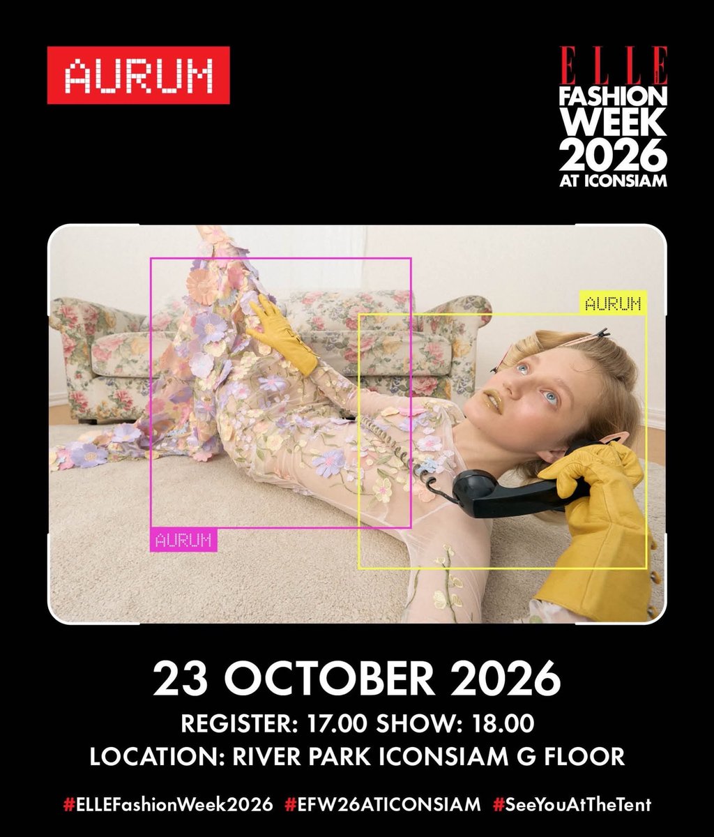 Campai_'s tweet photo. ชาล็อตได้เดินแบบให้คอลเลคชัน AURUM SS27 “LEMPICKA” วันที่ 23 ต.ค. ของ EFW 2026 เริ่ดๆเลยน้อง 😁 https://t.co/RoTkGBi2wV