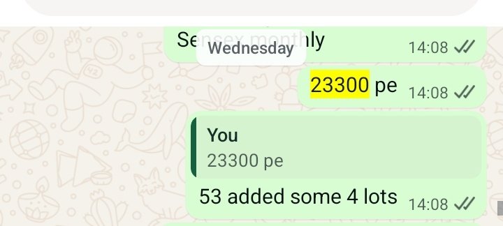 1311Ankitjain's tweet photo. Waqt halat kab badal jaye
One never knows
Only one good trade is enough for a quarter.
These were added as hoz
These were shared in the group
#Nifty
#Waterfall
#Swaaha
@Anirudhj12 @ak_tradelearner https://t.co/4GYCmGQV4B