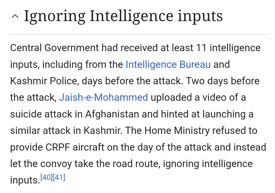 AmitMah14767400's tweet photo. @SawantPratz @The_india_voice Why Home Minister and Defence Minister didn't resign after this?
 
Chodi and his friends knew the attack will benefit them. Pulwama attack made huge impact in the favor of BJP, led them to win 2019 election. https://t.co/iku7HkxZDy