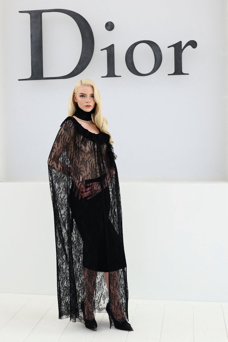 anyafolders's tweet photo. Anya Taylor-Joy at Christian Dior's Women SS 2027 fashion show. https://t.co/zkuKIT2s4a