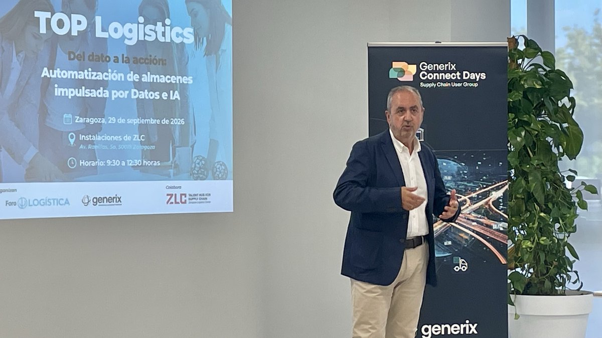 ZLCsupplychain's tweet photo. 📍 Esta mañana hemos acogido en ZLC una nueva sesión de #TOPLogistics, organizada por Foro de Logística y Generix, con más de 20 profesionales del sector.
🤖 Sobre la mesa: automatización de almacenes, datos e IA para mejorar operaciones.
¡Gracias por compartir conocimiento! https://t.co/fwWsangEOU