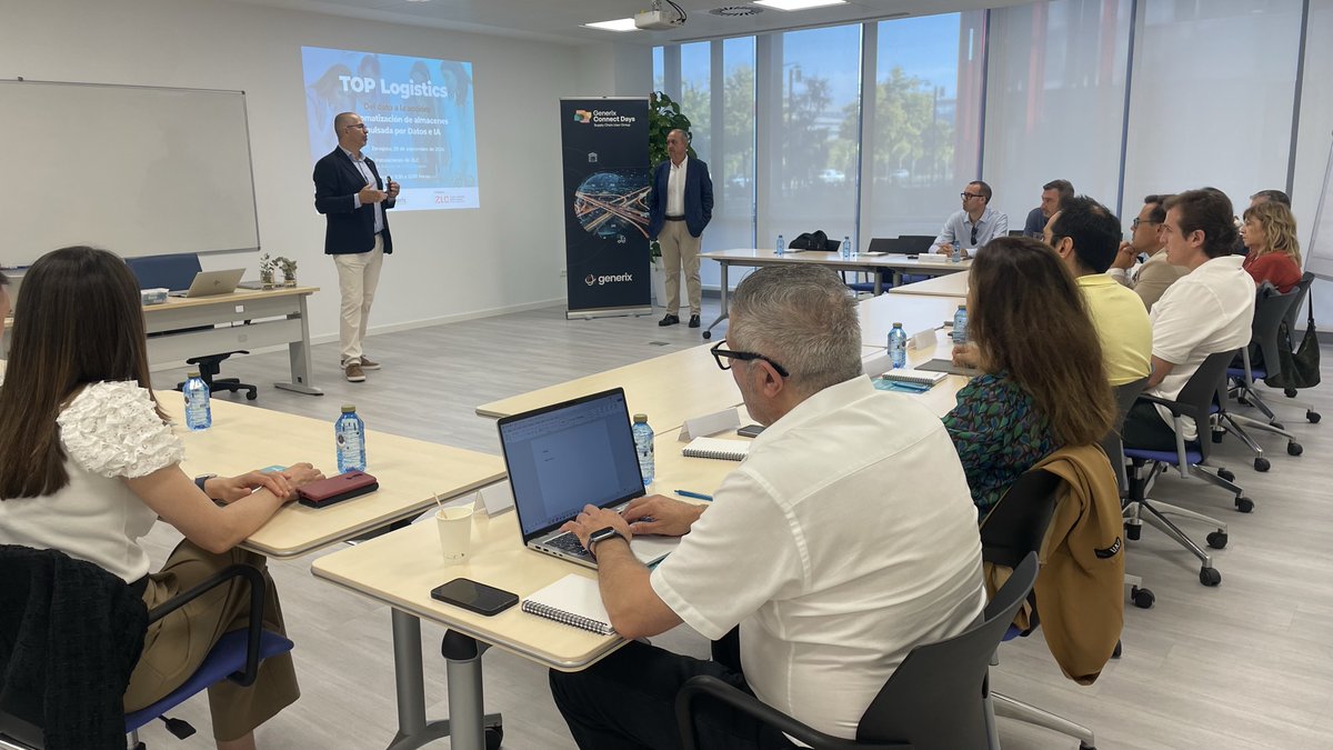 ZLCsupplychain's tweet photo. 📍 Esta mañana hemos acogido en ZLC una nueva sesión de #TOPLogistics, organizada por Foro de Logística y Generix, con más de 20 profesionales del sector.
🤖 Sobre la mesa: automatización de almacenes, datos e IA para mejorar operaciones.
¡Gracias por compartir conocimiento! https://t.co/fwWsangEOU