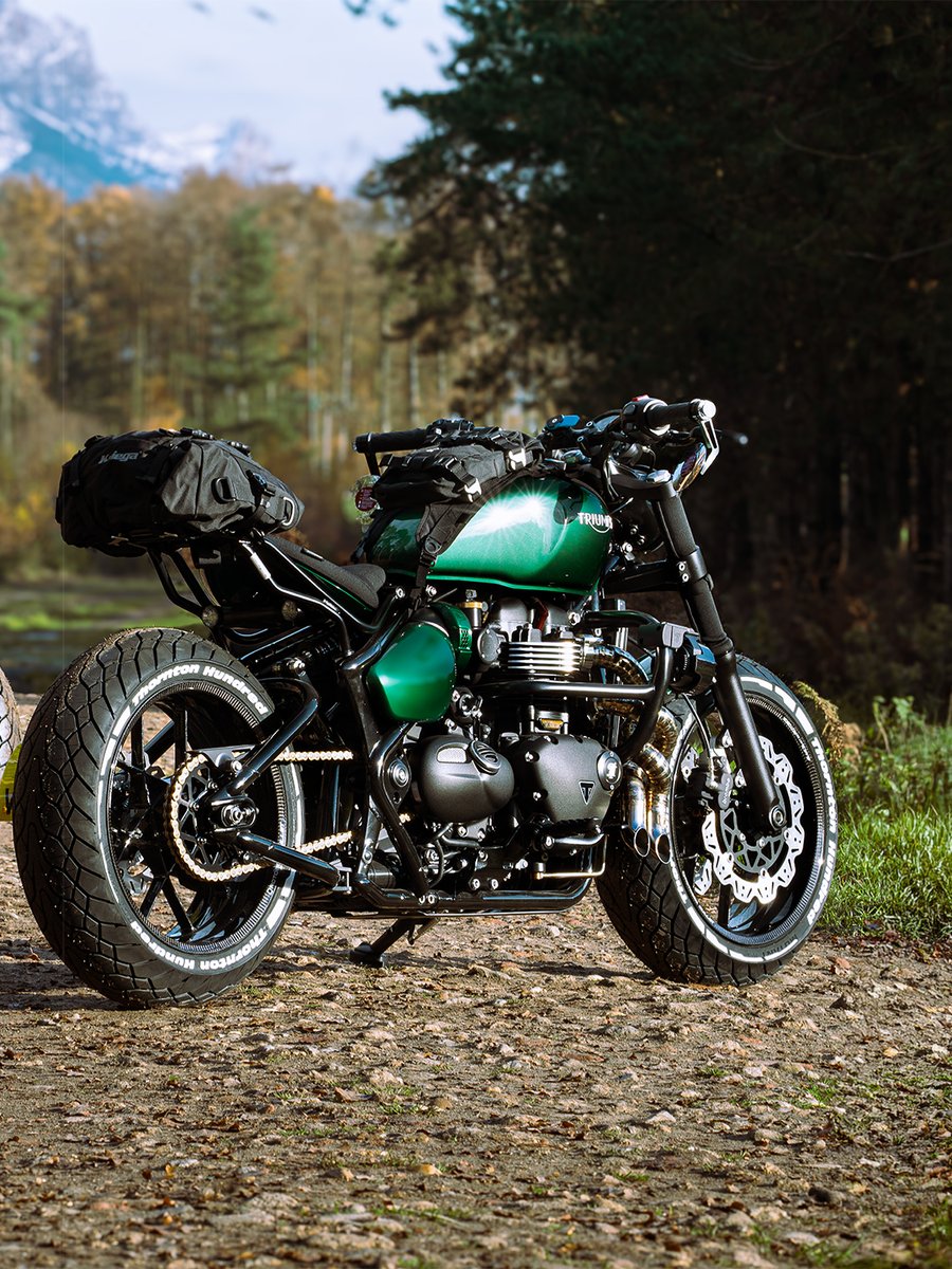 thorntonhundred's tweet photo. The Thornton Hundred Alps Edition, 2 of only 10 ever built, remains one of the most iconic motorcycle series we've ever created. Designed with one purpose in mind: the ultimate Alpine road trip. https://t.co/EzCrY2ljgH