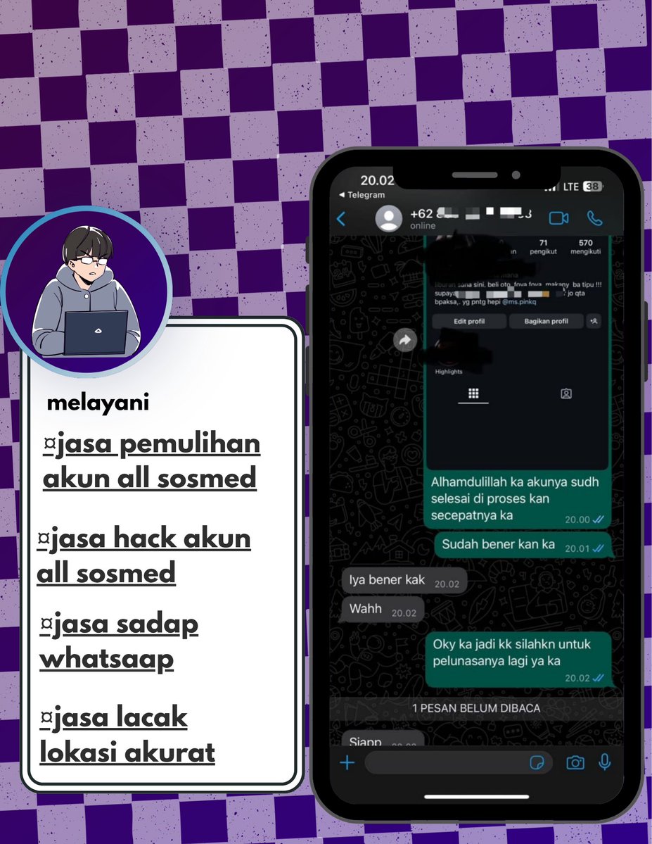 caandyui's tweet photo. All JASA RECOVERY AKUNN😻

📩JASA HAPUS AKUN 
📩JASA PEMULIHAN DAN BALIKIN AKUN LUPA PASWORD/KE HACK
📩JASA LACAK LOKASI
📩JASA SADAP WA
📩JASA LACAK HP HILANG BY NO HP/IMEI
📩JASA HACK/PEMULIHAN AKUN (EMAIL,IG,WA,TWITER/X, FB,TIKTOK)
 
☎️cek wa di bio fast respon☎️ https://t.co/16Cg1xXgTh