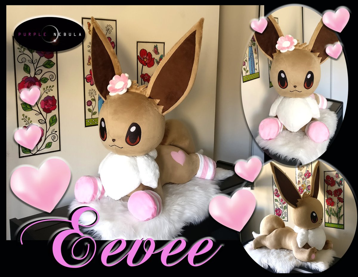 Purple___Nebula's tweet photo. Any Eevee fans out there?

This little cutie was made with Shannon minky fabrics, and contains removable socks and hair flower! I hope you enjoy!

#eeeveeplush #plushpokemon #Pokemonartㅤ
#pokemon #customplush #ukplush #australiaplush #canadaplush https://t.co/HpkcseQJWx