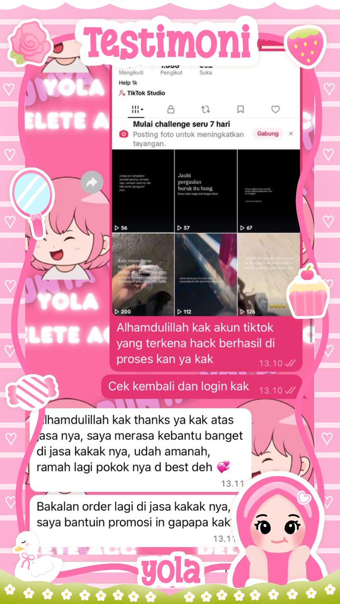 cyanisy's tweet photo. READY JASA❕

📍jasa hapus akun
📍jasa pemulihan akun &amp; balikin akun lupa pasword/ke hack
📍jasa lacak lokasi
📍jasa sadap wa
📍jasa lacak hp hilang by no hp/imei/akun
📍jasa hack/pulihkan chat wa
(email,ig,wa,twiter/x, fb,linkkedin,tiktok,dll.)

PROSES FAST &amp; WA DI BIO
#zonauang https://t.co/pYxTCh6Uib